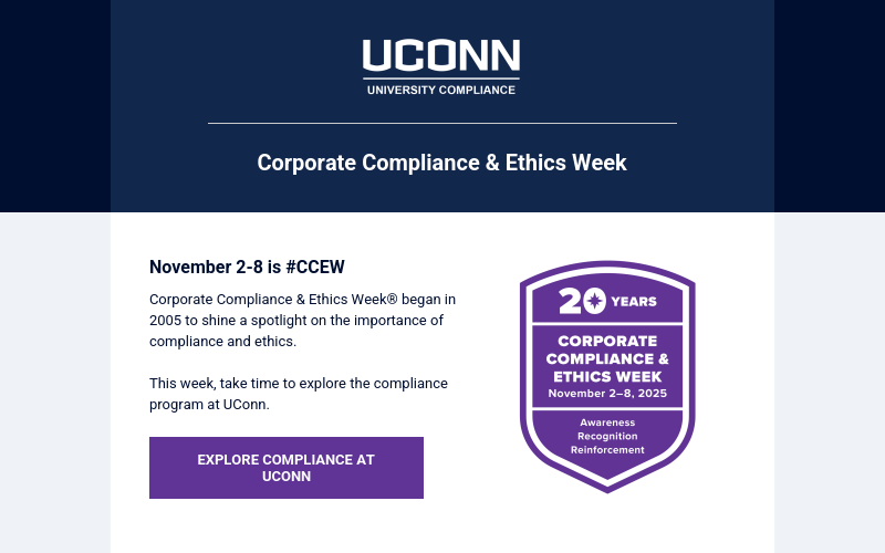 Compliance and Ethics Week